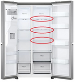 LG Fridge Side Free Glass Shelf -