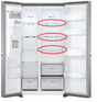 LG Fridge Side Free Glass Shelf -