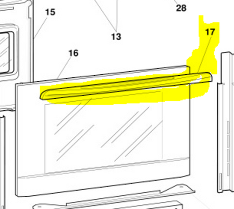 Indesit Oven Door Handle C00074832