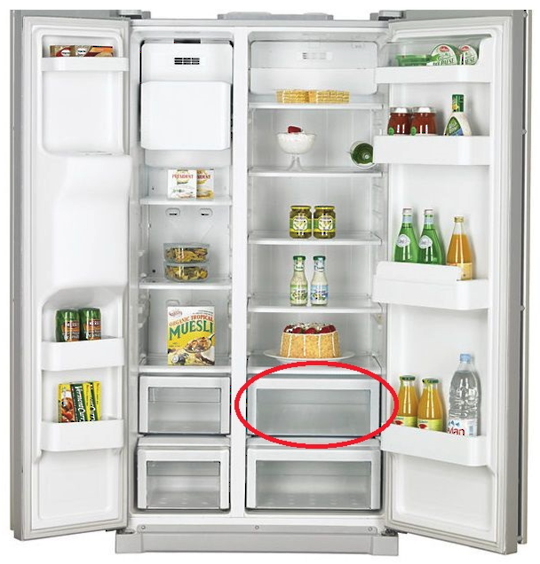Samsung Fridge Veggie Bin Case 2ND From