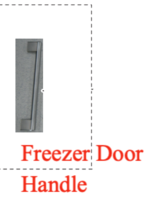 Samsung Freezer Door Handle Kit RL4013UBASL/SA SRL455DLS