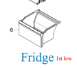 Samsung Fridge Lowest Drawer Bin SRS674DLS, SRS694NLS,