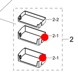 Samsung Fridge Right Door Bottle Shelf SRF7500BB SRF7500SB SRF9300BFH SRF9400BFH SRFX9550