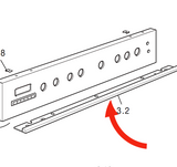 Delonghi Oven Control Panel Trim Lower DE906GWF