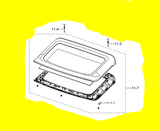 Samsung Washing Machine Lid Assy WA55H4000SW/NZ