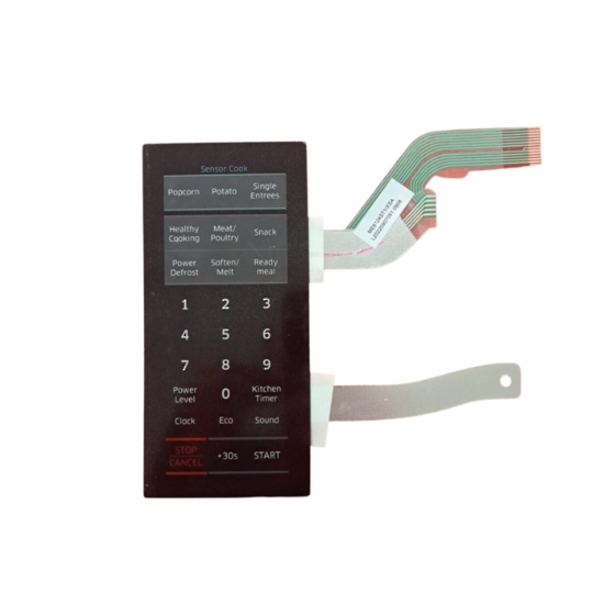 Samsung Microwave Membrane Switch Panel ME6104ST1/XSA ME6104W1/XSA