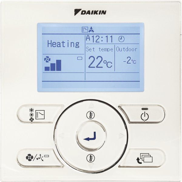 Daikin Air Conditioner Wired Wall Mount Control  – Suits FDY, FDYP, FDYQ & FDYQN Series – Genuine