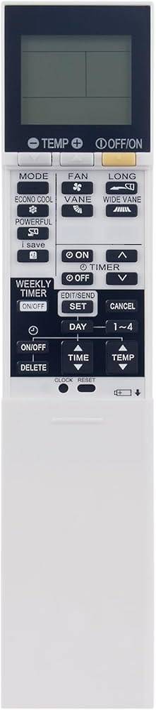 Mitsubishi Air Con Remote Control SG10A, TYPE2 MSZ-GE60VA-A1, MSZ-GE71VA-A1, MSZ-GE80VA-A1