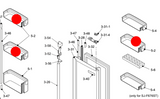 Sharp Fridge Middle Shelf On Right Door Or Left Door Top or Middle SJ-F624ST-SL SJ-F676ST-SL