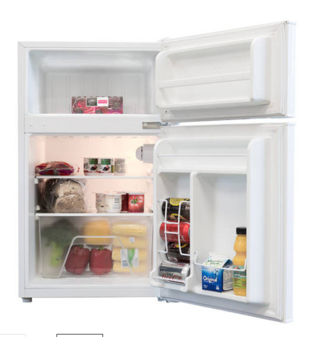 Parmco 85L Mini Fridge Freezer for Hotel, Motel, Home, or Caravan - Compact Bar Fridge with Top Freezer