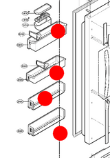 LG Fridge Or Freezer Door Basket Up Or Down- GR-L247, GR-L207, GR-B247, GR-B207 GR-B197 NO LONGER AVAILBLE