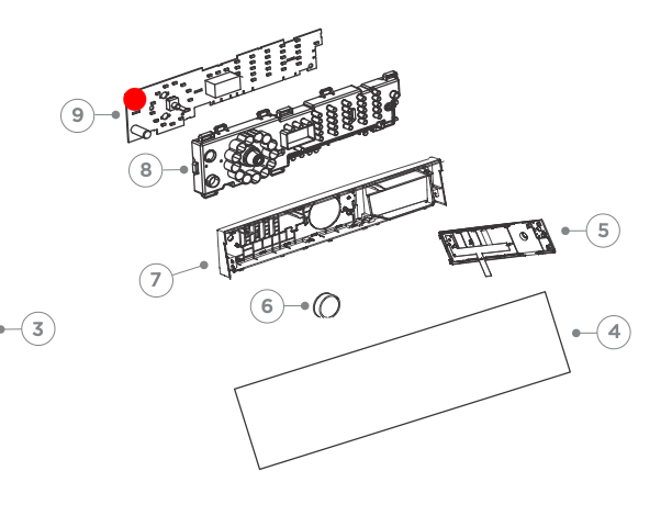 Fisher & Paykel Dryer Display Module DH9060P1 92271 A 93274 A