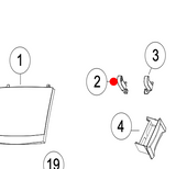Fisher & Paykel  Haier washing Machine Hinge Left Side HWT70AW1