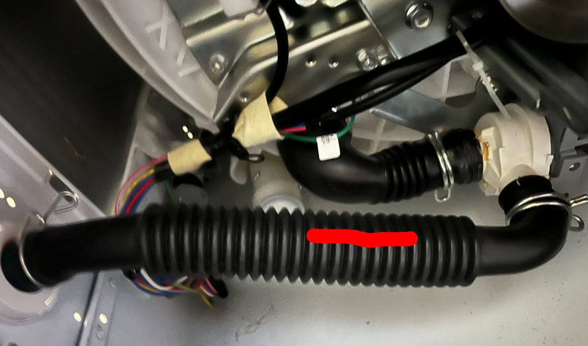 Haier Washing Machine Hose Drain Pump To Side of Cabinet Outlet WM75TL , HWMP50F , HWM65TLF , HWM75TLA , HWMP55-918, *0039B