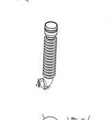 Haier Washing Machine Hose Tub To Pump HWT07AN1 62351-A