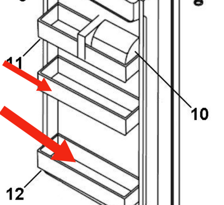 Haier Fridge Bottle Shelf Middle Or Low