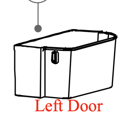 Haier Fridge Door Left Side Door Shelf
