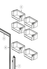 Haier Fridge Left Or Right Door Shelf Up Or Low Or Middle Door RF500QNUB1 RF500QNX1 RF500QNB1