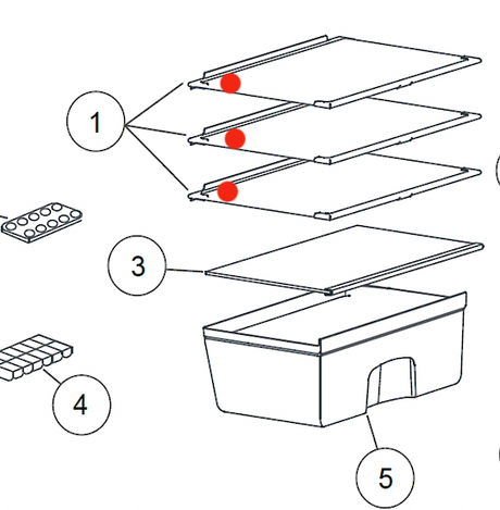 Haier Fridge Bottle Shelf Middle Or Low