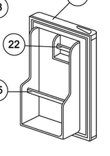 Haier Bar Fridge Door Foamed White Including