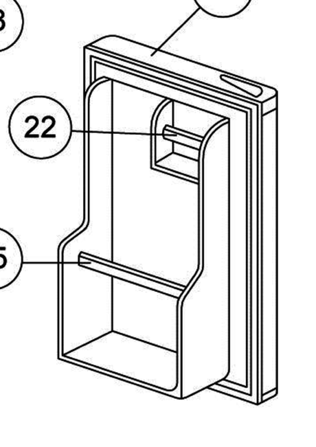 Haier Bar Fridge Door Foamed White Including