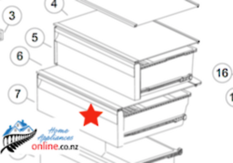 Haier Freezer Lowest Veggie Draw Bin Myzone