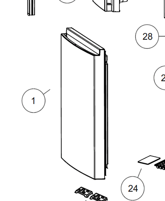 Haier Freezer Door Frz Black HRF520FHC