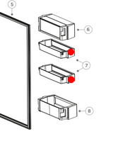 Fisher Paykel Fridge Door Shelf Middle Up Or Low Left or Right Door RF605Q