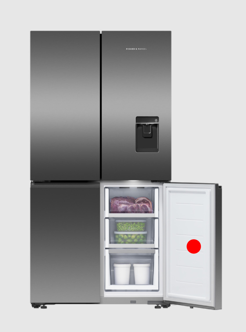 Fisher & Paykel Haier Vertical Freezer Door Black Color Hinge on Right Side Including Seal H0060866675A