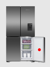 Fisher & Paykel Haier Vertical Freezer Door Black Color Hinge on Right Side Including Seal H0060866675A