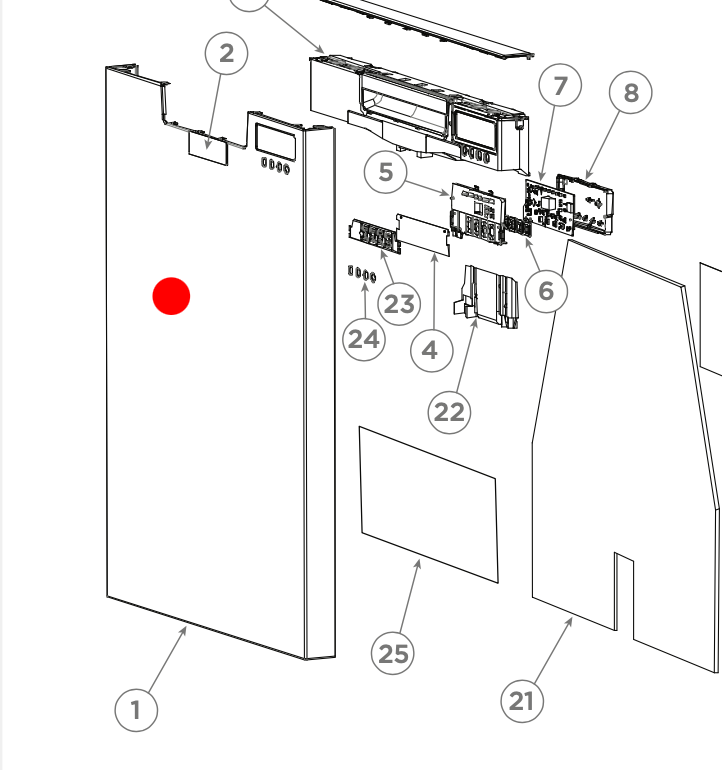 Fisher & Paykel Dishwasher Outer Door Panel Stainless Steel