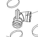 Fisher & Paykel Dishwasher Heating Sprayer Pipe  DW60CCX1 DW60CCW1