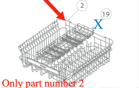 Fisher Paykel Elba Haier Dishwasher Upper Basket