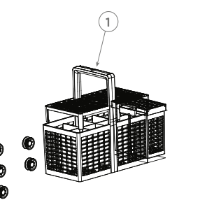 Haier Dishwasher Cutlery Basket HDW15U2I1