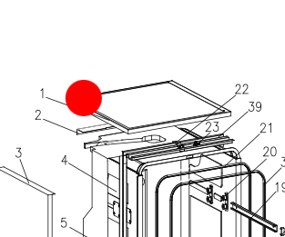 Fisher & Paykel Haier Dishwasher Panel Top Work Top White HDW9TFE3WH