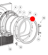 Fisher Paykel Dryer Door Outer Frame Black DE8060P3