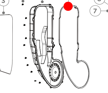 Haier Dryer Seal Fan Cover - H0180300013