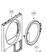 Fisher & Paykel Haier Dryer Door Assy H0180800736