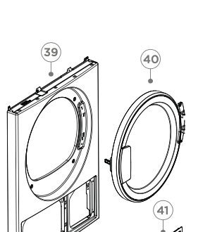 Fisher & Paykel Haier Dryer Door Assy DH9060FS1  DH9060P1 736A