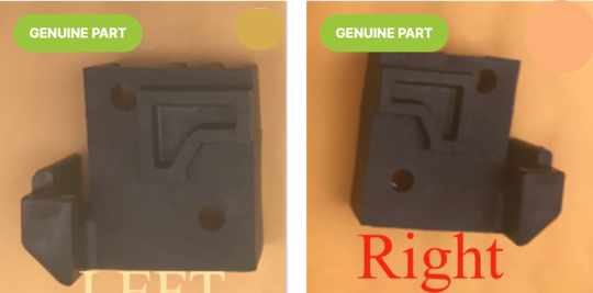 Haier Oven Door Inner Glass Left and Right Side Lower Bracket HWO60S7EX1, HWO60S10TX1
