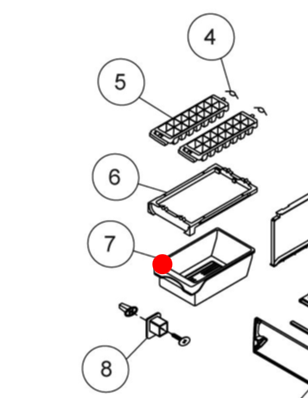 Haier Fridge Bin Ice Cube - H1512601016 NO LONGER AVAILABLE