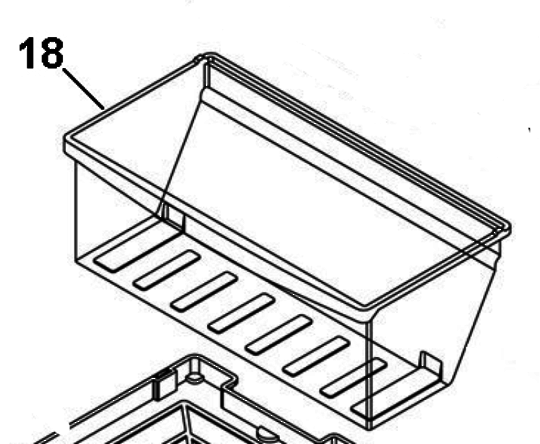 Haier Fridge Crisper Bin 61013-A HTMR575SS Ha