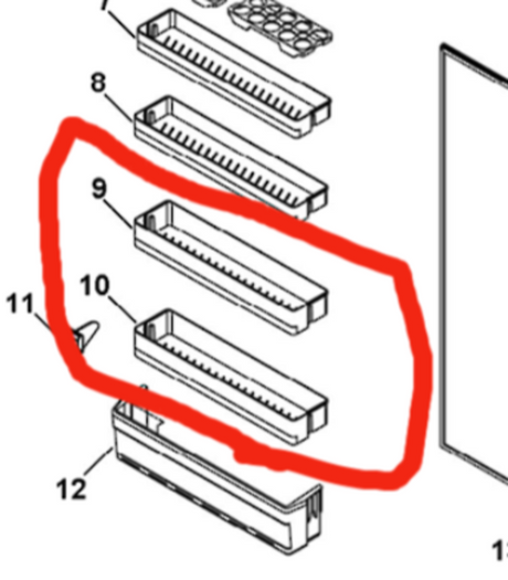 Haier Fridge Door 2ND Or 3RD Shelf
