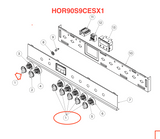 Haier Oven All Burners Knob For HOR60S9CESX1 61762-A or Top Burners or Selector Switch on HOR90S9CESX1
