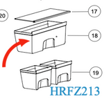 Haier Fridge Crisper Bin Shelf HRZ-241, HRFZ213-