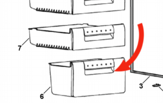 Haier Freezer First 1ST Lower Draw 415MM