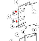Haier Freezer Low Or Top Shelf HRF360TW HRF360TS HRF360TW2 HRF360TS2