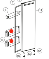 Haier Fridge Fridge Bottle Shelf HRF360TW, HRF360TS