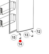Haier Fridge Door Hinge Door Stopper Left Hand Side HRF360TW, HRF360TS