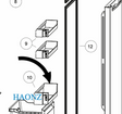Haier Fridge Fridge Bottle Shelf HRF454TW, HRF454TS,